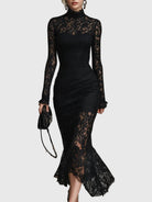 Dawn | Elegant Lace Fishtail Maxi Dress