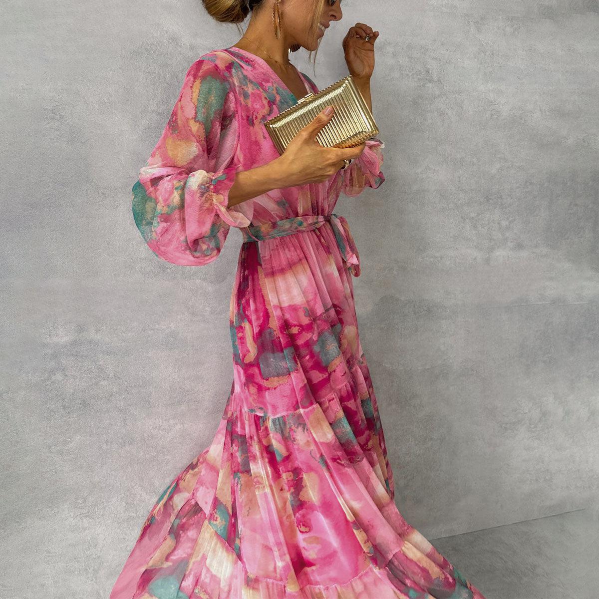 Rachel | Wrap Dress with Floral Print