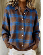 Noelle | Soft Hoodie Blouse with Check Pattern