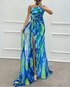 Peyton | Vibrant Draped Dress