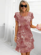 Amalia | Elegant Comfort Ruffle Dress