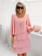 Marcella | Elegant Comfort Ruffle Dress