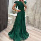 Zita | Pleated Evening Dress