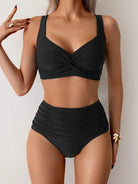 Sydney | Bandeau Bikini with Gathered Fabric