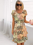 Tazu | Elegant Comfort Ruffle Dress
