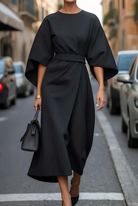 Marilou | Elegant Dress with Lantern Sleeves