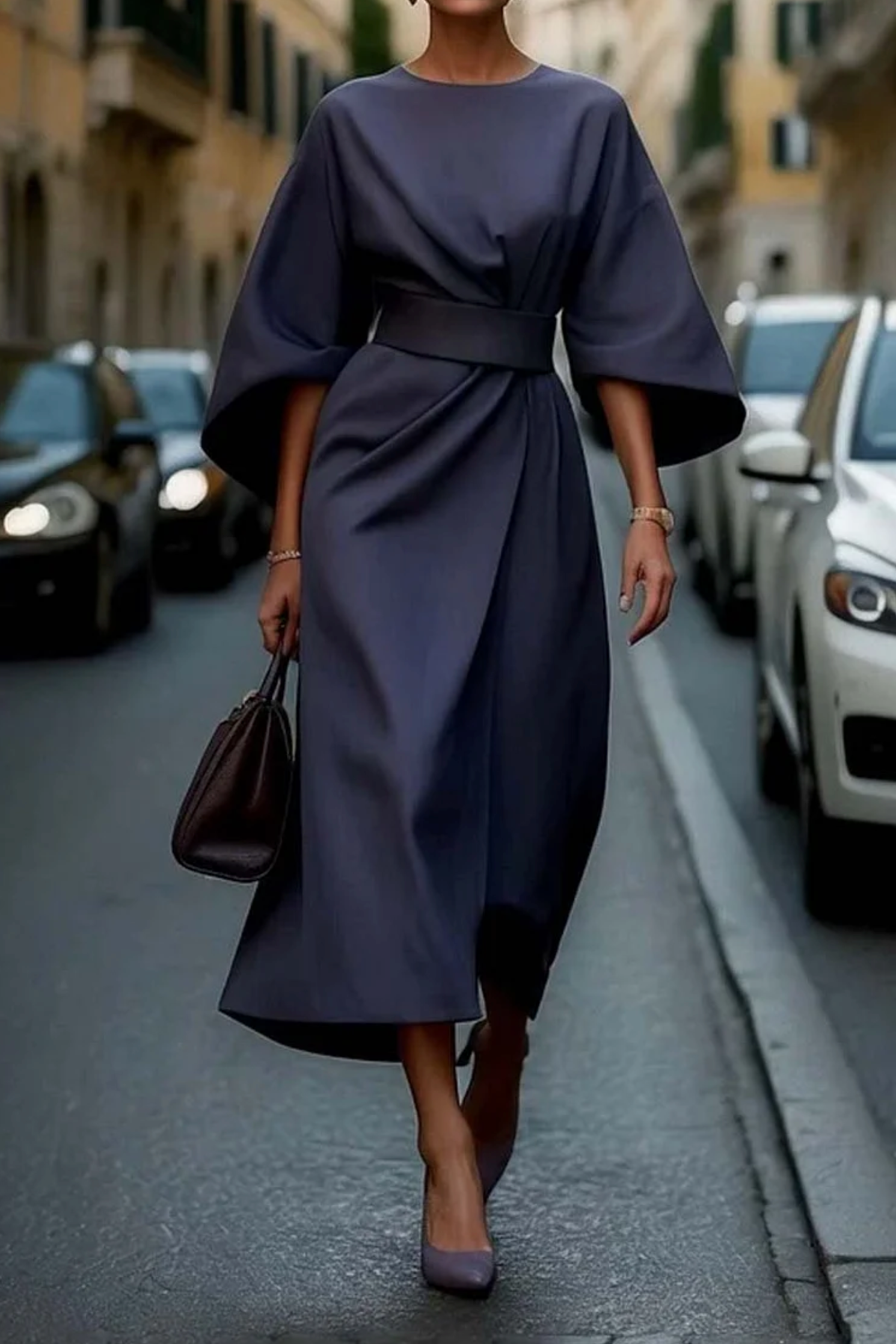 Lenya | Wide Sleeve Dress