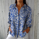 Melinda | Blue Garden Blouse
