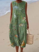 Teresa | Woodland Midi Dress