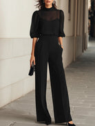 Deandra | Top and Wide-Leg Pants Three-Piece Set