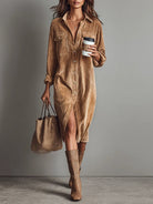 Zaiya | Relaxed Button Midi Dress