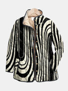 Selene | Casual Quilted Jacket with Abstract Geometric Design