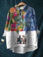 Kylie | Artistic Garden Dream Women's Casual Blouse