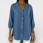 Candace | Elegant Ruffled Blouse