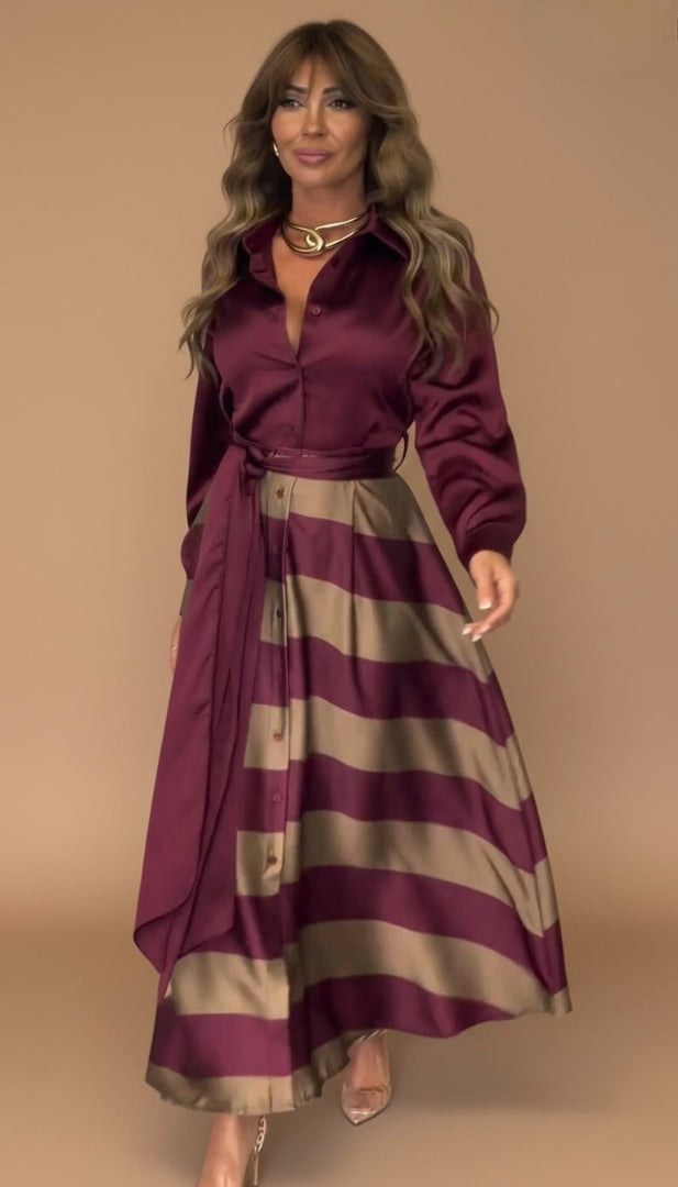 Yvette | Striped Maxi Dress