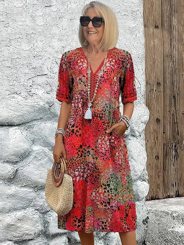 Rozalia | Colorful Midi Dress