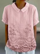 Janie | Floral Embroidered Shirt