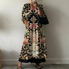 Shana | Elegant Dress with Evi Print