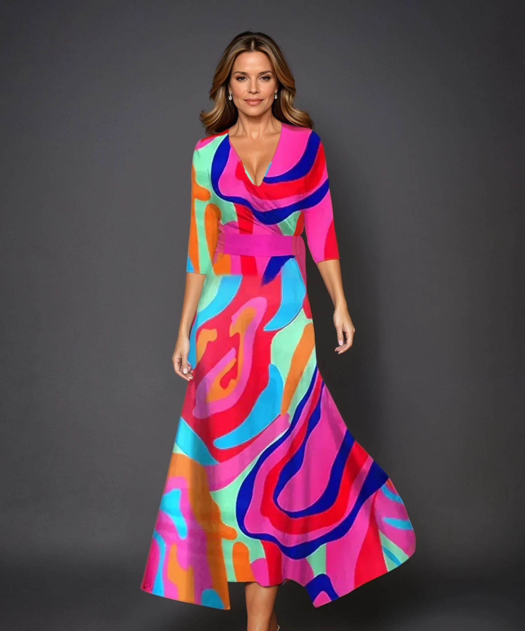 Kalliope | Chic Dress with Floral Print