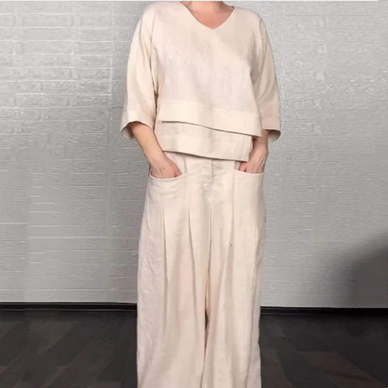 Mahala | Relaxed Linen-Cotton Two-Piece Set