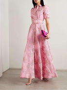 Sarah | Short Puff Sleeves Dress