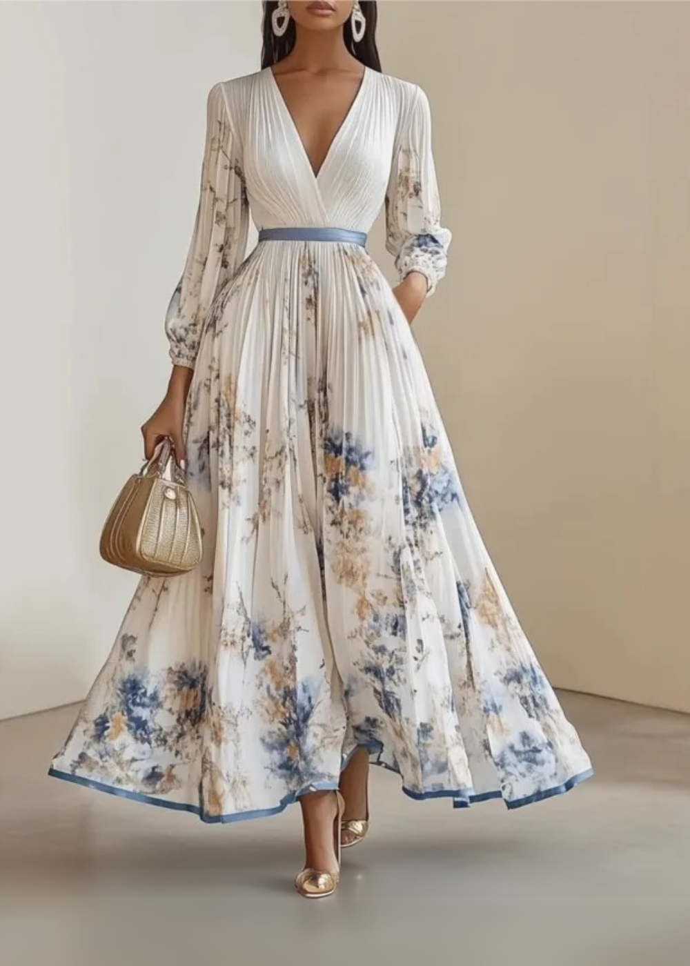 Cierra | Elegant Floral Maxi Dress