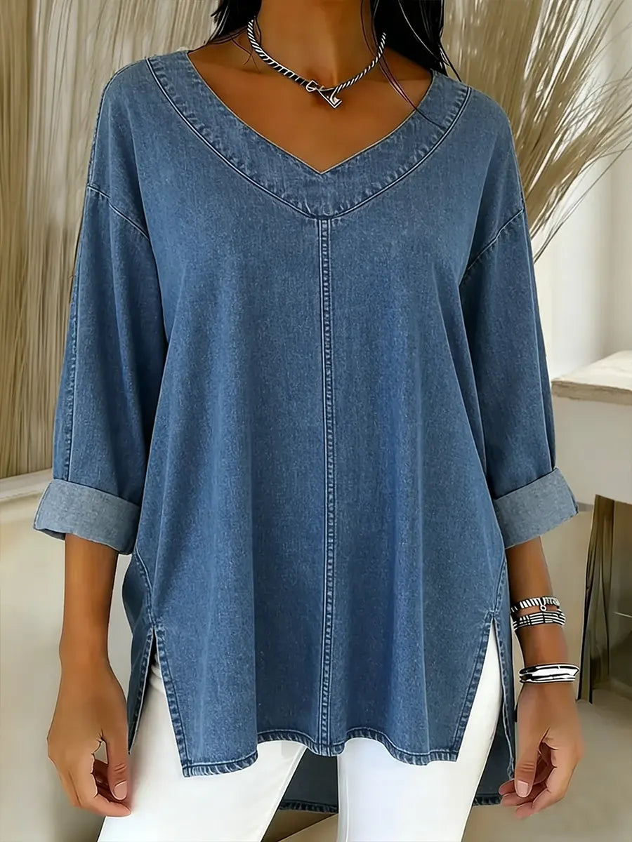 Beatrix | Relaxed V-Neck Top