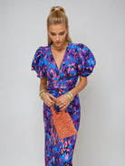 Dior | Pleated Sleeve Colourful Dress